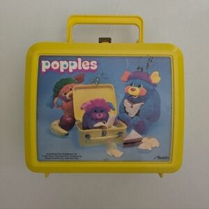 Vintage Aladdin Popples yellow lunchbox